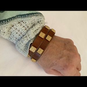Tory Burch double wrap bracelet